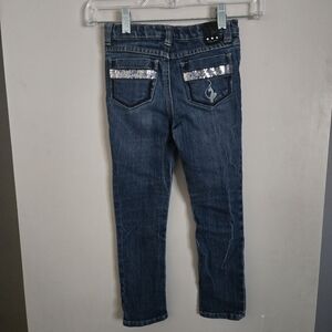 Baby Phat Girls Size 6 Sparkle Skinny Jeans